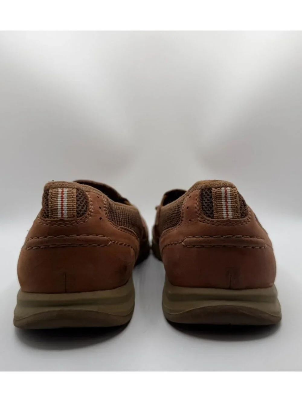 Clarks Ramada Spanish Loafers Men Size 9.5M Brown Leather Casual Slip-on Shoes